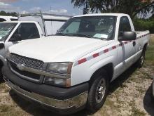 5-06221 (Trucks-Pickup 2D)  Seller: Florida State D.O.T. 2004 CHEV SILVERADO