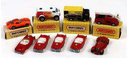 Toy Cars (9), incl Matchbox (5), MB2 Corvette Grand Sport, MB26 4x4 Chevy V