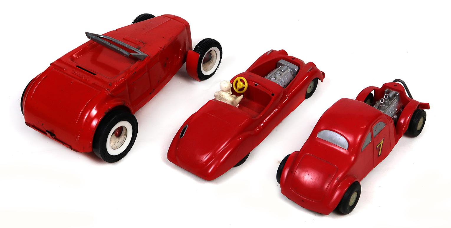 Toy Scale Models (3), Buddy L Hot Rod Roadster, 1960s Pressed Steel, Saunde
