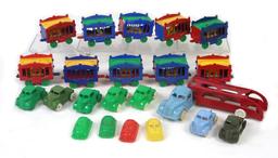 Toy Train (23), American Flyers Circus Wagon/Cages (10), 8 of the circus wagons are original mfgd by
