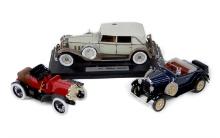 Toy Scale Models (3), 1930 Packard Brewster, 1931 Ford Model A, 1907 Type C