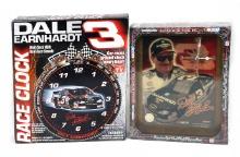 Dale Earnhardt Race Clocks (2), New In Box, 12" L.