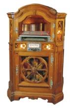 Coin-Operated Jukebox, Wurlitzer "Wagon Wheel" Model 780, plays 24 78 rpm r