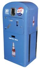 Coin-Operated Pepsi-Cola Vending Machine, 10 Cent Vendorlator Model 27B w/a
