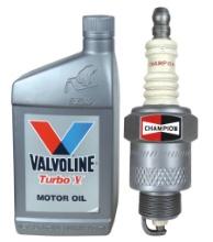 Petroliana Advertising (2), Champion plug & Valvoline bottle, oversized blo