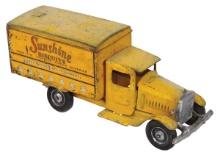 Toy Truck, Metalcraft w/Sunshine Biscuits advertising, pressed steel, Good+