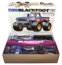 Scale Model Truck Kit, unbuilt Ford F150 Blackfoot mfgd by Tamiya, 1/10 sca