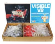 Toy Visible V8 Model Kit, unassembled in orig box, elect motor absent, o/wis