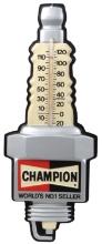 Automobilia Champion Thermometer, molded plastic spark plug form, VG workin