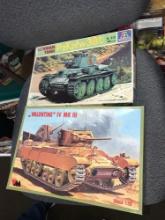 2- military model kits