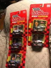 5- Racing Champions Nascar stock cars 1/64 scale
