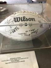 Super Bowl XX15 year bears reunion autographed football