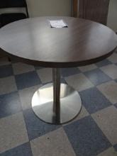 KLEM 30" ACTIVITY PEDESTAL TABLE, COMMERCAL QUALITY W/ STAINLESS STEEL BASE