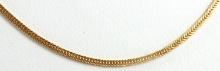 14K YELLOW GOLD SNAKE CHAIN NECKLACE 23 INCH