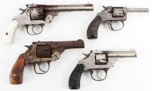 4 EARLY 20TH CENTURY PARTS REVOLVERS H&R IVER J.
