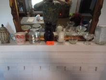 GLASS ON MANTLE