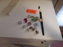 MISC . WATCHES AND EARRINGS