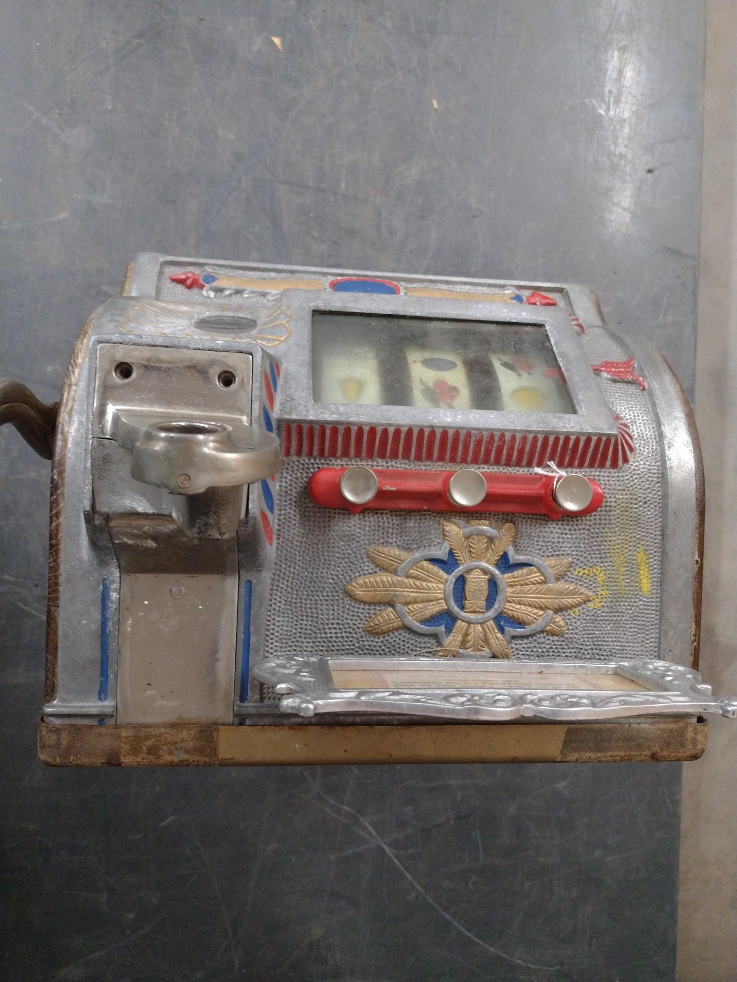 Vintage 5 Cent Mills Liberty Bell Slot Machine