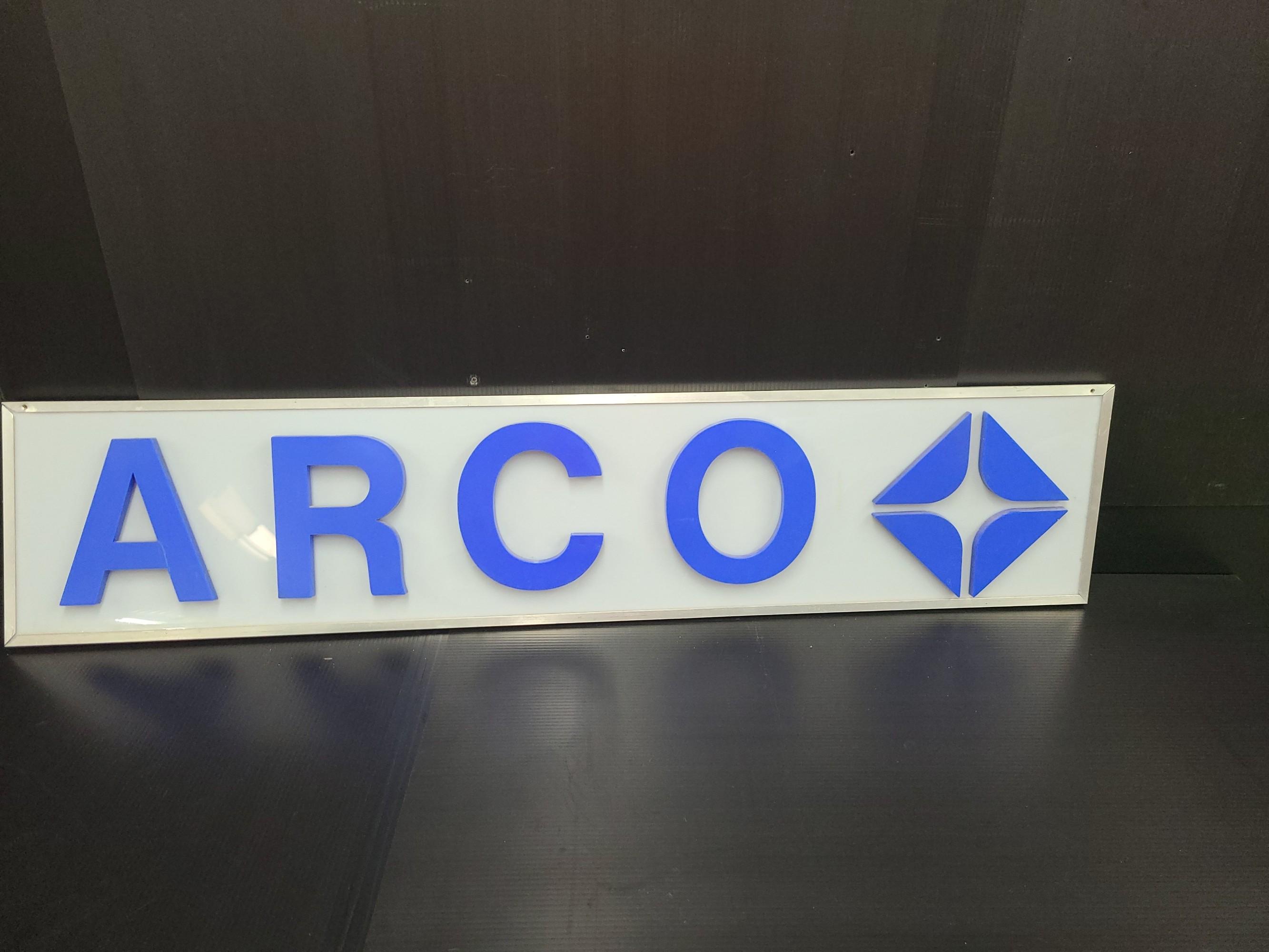 Arco Service Station Dealer Sign