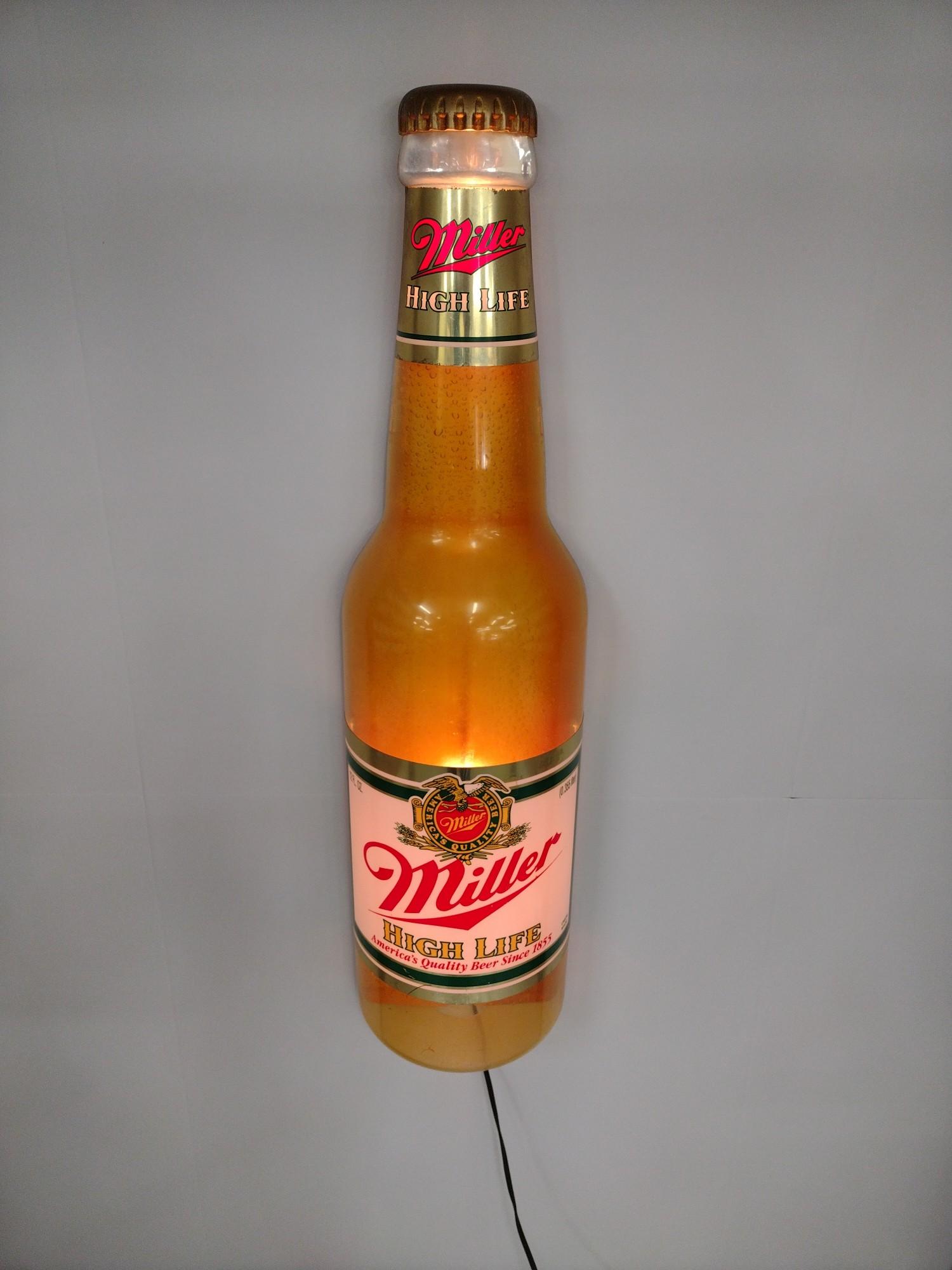 Lighted Miller High Life Advertising Sign