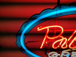 Pabst Blue Ribbon Open Neon Advertising Sign
