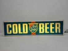 Old Style Cold Beer Lighted Sign