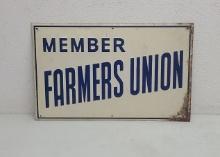 SST Embossed, Farmers  Union Sign