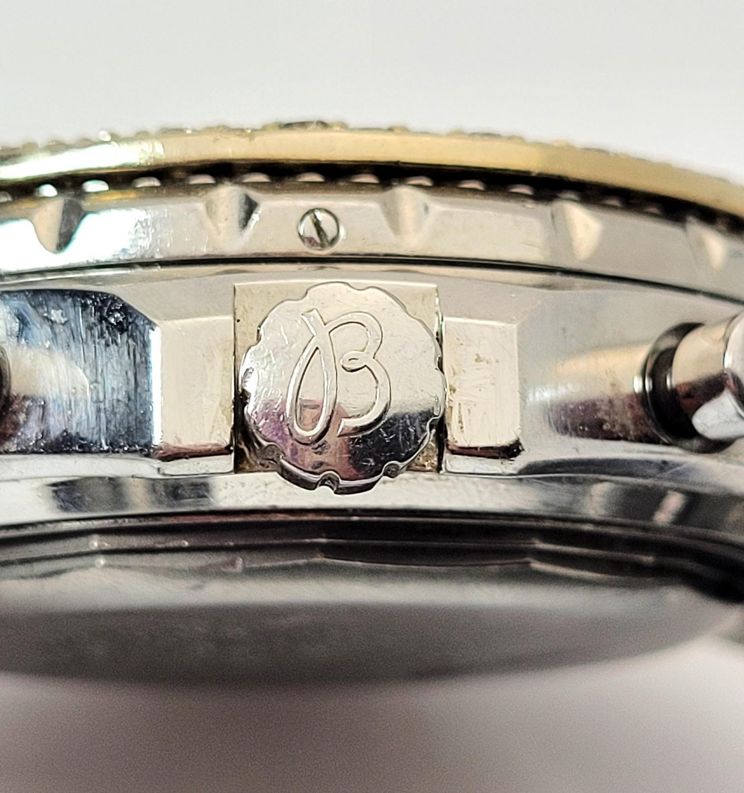 Mens Breitling Bentley Diamond Bezel St. STeel Chronograph Watch
