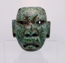Pre-Columbian Olmec Jade Maskette