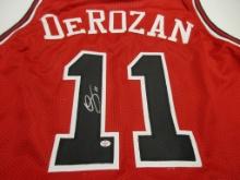 DeMar DeRozan of the Chicago Bulls signed autographed basketball jersey PAAS COA 507