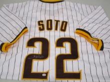 Juan Soto of the San Diego Padres signed autographed baseball jersey PAAS COA 028