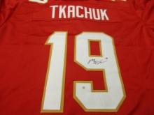 Matthew Tkachuk of the Florida Panthers signed autographed hockey jersey PAAS COA 423