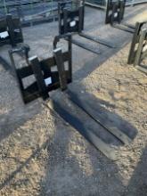 FORK ATTACHMENT FOR RIDE ON SKID STEER