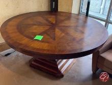 NEW Indonesia Hand Carved Round Table 72-1/2"