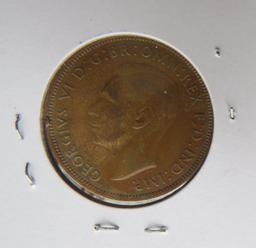 1937- 1 Cent Great Britton