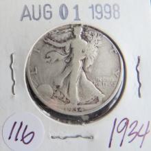 1934- Walking Liberty Half Dollar