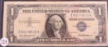 1957- $1 Silver Certificate Blue Seal