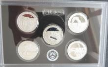 2014- US Mint Silver Proof Set Quarters