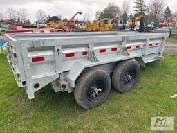 2022 Darpah 6X12 heavy duty dump trailer, stake pockets, adjustable hitch, galvanized, D rings,