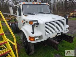 2002 International 4700 single axle cab and chassis, automatic transmission, 30,000 miles on reman