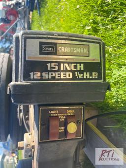 Craftsman 15in 12 speed drill press