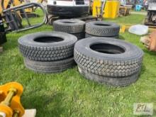 (4) 11 R 225 tires