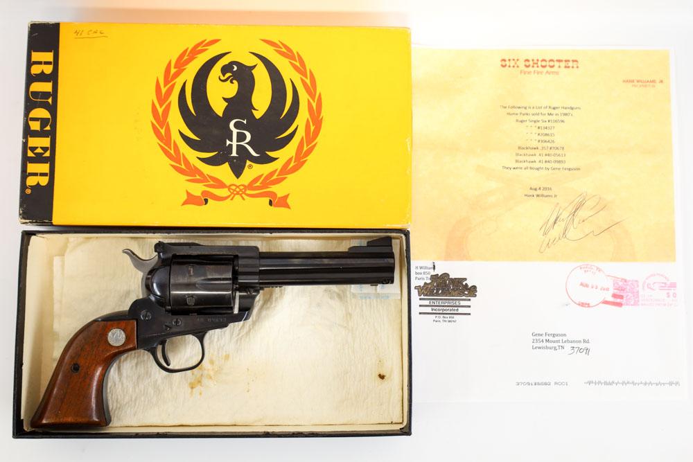 Hank Williams Jr. Ruger Blackhawk .41 Mag Revolver