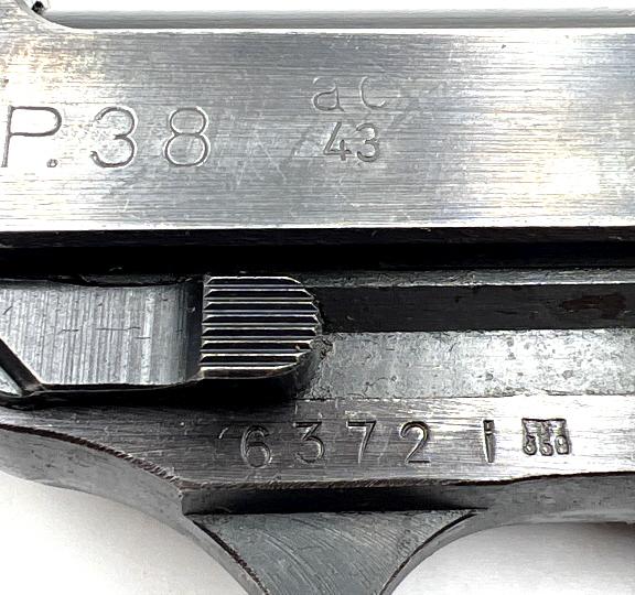 WW II German Walther P.38 Semi-Auto 9mm Pistol