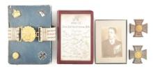 LOT OF 2: IMPERIAL GERMAN NAVAL OFFICER'S ALBUM AND MEDALS.