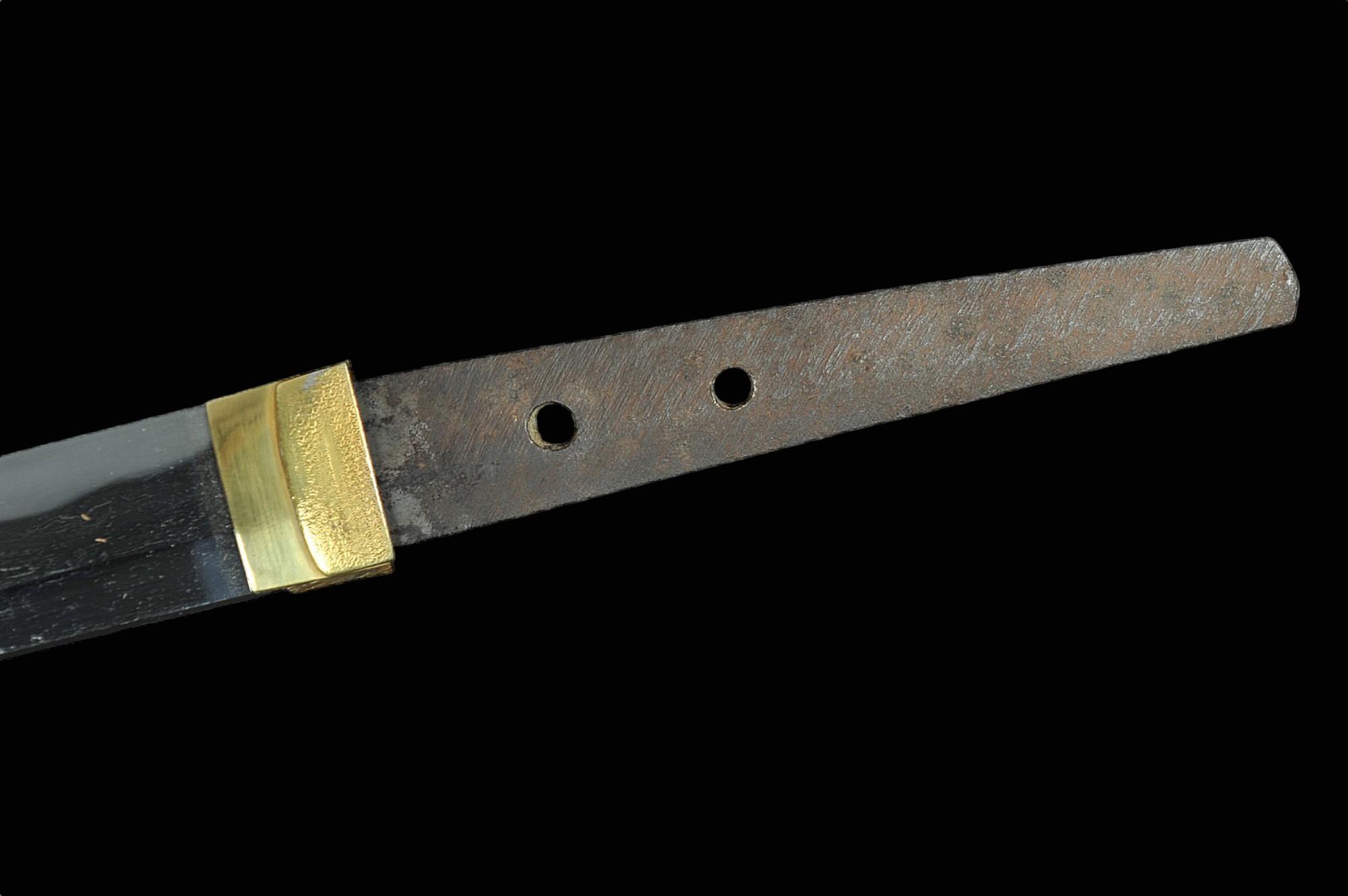 Very Early, Very High Grade Japanese Samuri Sword, Signed, with Gold Foil Covered Habaki (MGX)