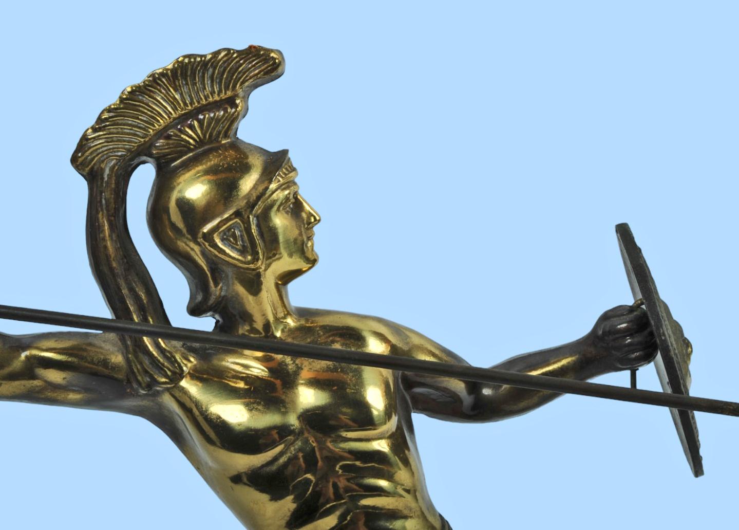 Greek "Leonidus of Spata" Brass Statue (GRJ)
