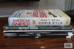 Assorted gun and military books