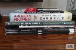 Assorted gun and military books