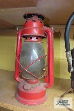 electric railroad lanterns and kerosene lantern